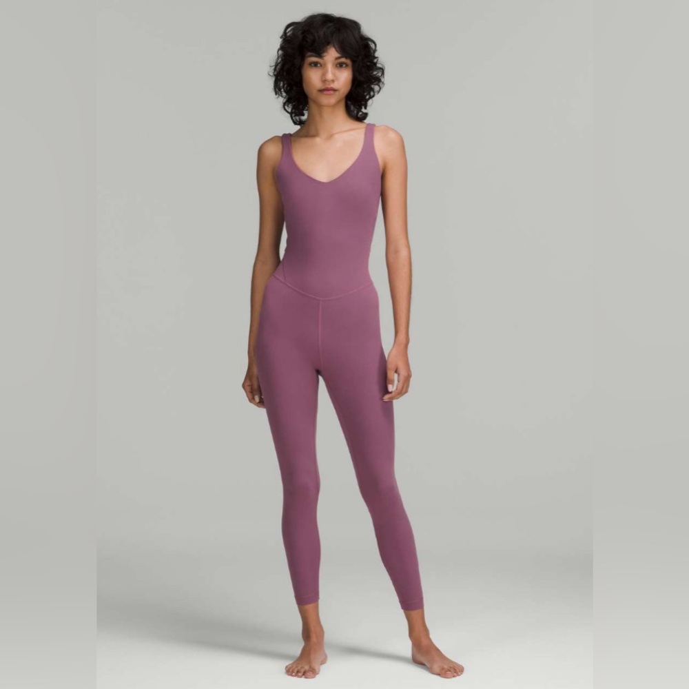 Lululemon Align Bodysuit 25” Vintage Plum Women’s Nulu Bodysuit Size 12 NWT